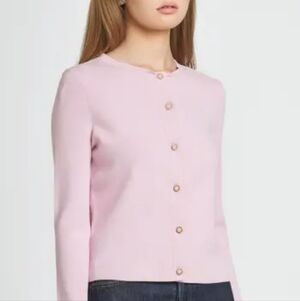 Vince Camuto Pink Button Down Kids Shirt + Metallic Skirt - Size 12 NWT